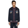 DOLCE & GABBANA DOLCE AND GABBANA NAVY DOUBLE CROWN HOODIE