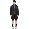 PRADA PRADA BLACK GABARDINE CAR COAT