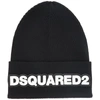 Dsquared2 Embroidered Logo Patch Beanie In Black