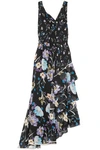 3.1 PHILLIP LIM / フィリップ リム TIERED CUTOUT FLORAL-PRINT SILK-GEORGETTE MAXI DRESS,3074457345619959731