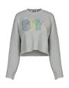Sjyp Sweatshirt In Grey