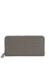 BOTTEGA VENETA WOMEN'S ZIP-AROUND LEATHER WALLET,0400098293415