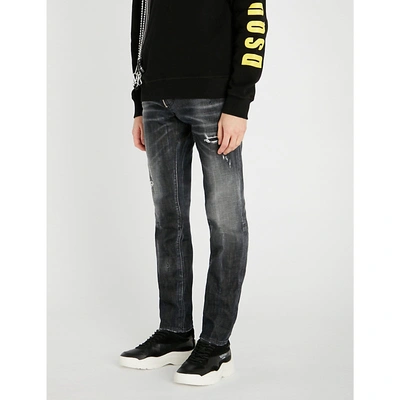 Dsquared2 Ripped Slim-fit Skinny Jeans In Black