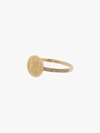 ANISSA KERMICHE 18K YELLOW GOLD DIAMOND EMBELLISHED COIN RING,R494213458049