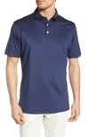Peter Millar Halford Performance Jersey Polo Shirt In Sport Navy