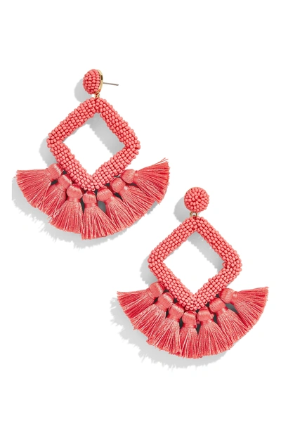 Baublebar Laniyah Tassel Statement Earrings In Coral