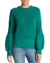 THE FIFTH LABEL EXPLORE BALLOON-SLEEVE COTTON SWEATER,44181226