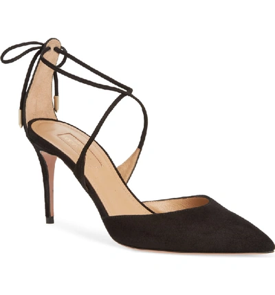 Aquazzura Very Matilde Pointy Toe Pump In Black