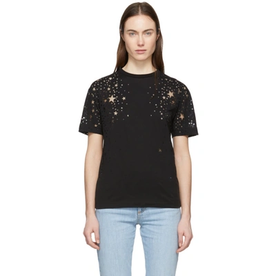 Stella Mccartney Star Intarsia T-shirt In Black