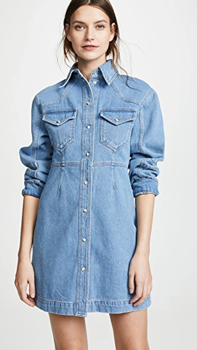 nanushka denim dress Lidwina - Denim mini dress