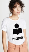 Isabel Marant Étoile Isabel Marant Etoile Zewel T Shirt With Flocked Logo In White