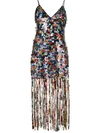 Marco De Vincenzo Sequin Embellished Dress In Multicolour