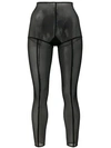 ANN DEMEULEMEESTER FOOTLESS SOLID STRIPE TIGHTS