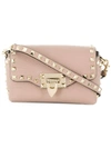 Valentino Rockstud Shoulder Bag In P45 Poudre