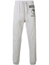 MOSCHINO DOUBLE QUESTION MARK LOGO TRACK PANTS