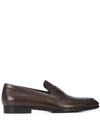 Tod's Classic Logo Stamped Loafers In Brown