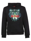 Kenzo Signature Tiger Hoodie In Noir