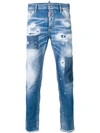 DSQUARED2 DISTRESSED SKINNY DAN JEANS