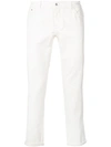 BRUNELLO CUCINELLI BRUNELLO CUCINELLI CROPPED JEANS - 白色