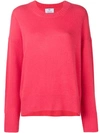 ALLUDE ROUND NECK JUMPER