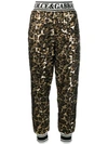 DOLCE & GABBANA SEQUINED TRACK TROUSERS