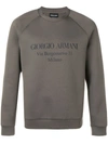 GIORGIO ARMANI LOGO PRINT SWEATSHIRT