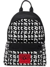 VERSACE VERSACE LOGO BACKPACK - 黑色