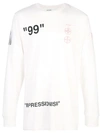 OFF-WHITE OFF-WHITE GRAPHIC PRINT SWEATSHIRT - 白色