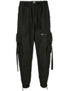 OFF-WHITE OFF-WHITE DROP-CROTCH TROUSERS - BLACK