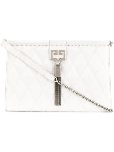 Givenchy Gv3 Tassel Shoulder Bag In White