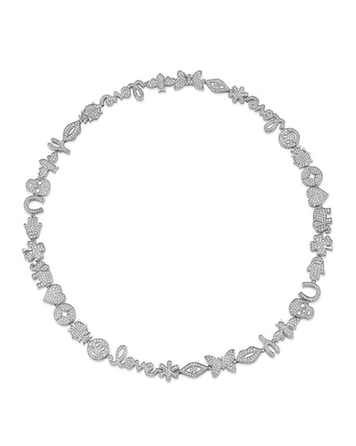 Sydney Evan 15th Anniversary Diamond Necklace W/ 14k White Gold In White/gold