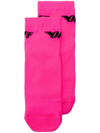 Off-white Off Wings Ankle Socks - 粉色 In Pink