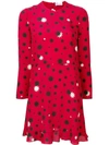 RED VALENTINO STAR PRINT SHIFT DRESS