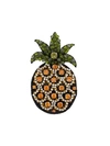 N°21 Nº21 EMBELLISHED PINEAPPLE BROOCH - 绿色