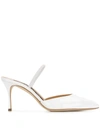 SERGIO ROSSI ANKLE STRAP MULES