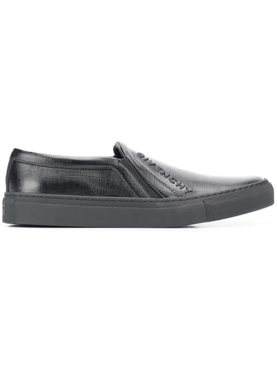Givenchy Logo Slip-on Trainers In Black
