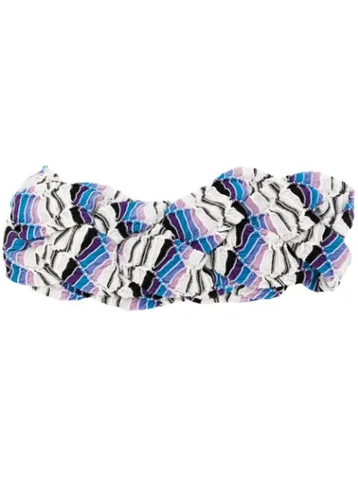 Missoni Braided Headband In Blue