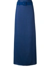PRADA PRADA 长款直筒半身裙 - 蓝色
