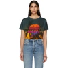 BALMAIN MULTIcolour LINEN TROPICAL T-SHIRT