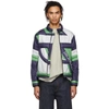 MONCLER GENIUS MONCLER GENIUS 5 MONCLER CRAIG GREEN NAVY AND GREEN DOWN TRACTION JACKET