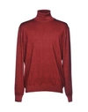 Gran Sasso Turtlenecks In Maroon
