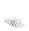 Mcm Men's Monogram Print Rubber Slides In Wt