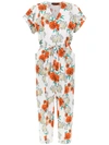 ANDREA MARQUES ANDREA MARQUES PRINTED JUMPSUIT - WHITE