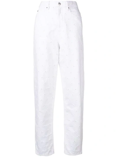 Isabel Marant Étoile Distressed Details Boyfriend Jeans - 白色 In White