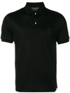 Alexander Mcqueen Seal Logo-embroidered Polo Shirt In Black