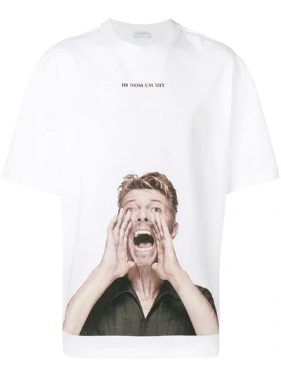 Ih Nom Uh Nit Bowie Scream White Cotton T-shirt