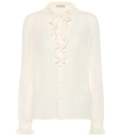 Etro Silk Blouse In White