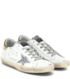 GOLDEN GOOSE SUPERSTAR LEATHER SNEAKERS,P00365628