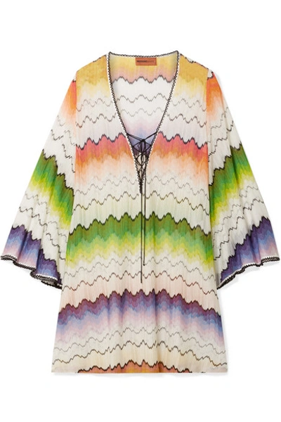 Missoni Onda Sfumata Piazzata Short Caftan In Sm647 Multicolor