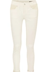 ALEXANDER MCQUEEN PANELED HIGH-RISE SKINNY JEANS